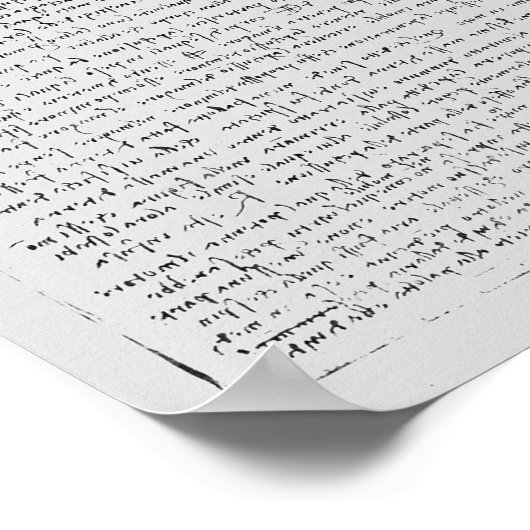 Codex Leicesterのページ， 1508-12 ポスター (角)