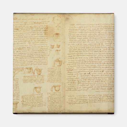Codex Leicesterのページ， 1508-12 マグネット (正面)