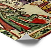 Codex Manesse – ケーニングヴェンゼルフォンボーメン ポスター (角)