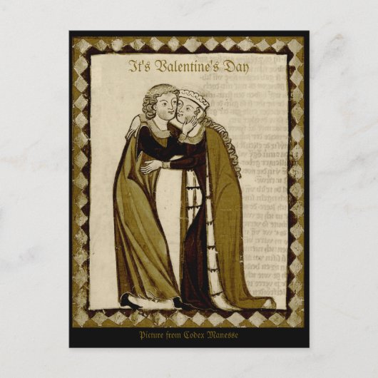 Codex Manesse CC0035バレンタイン シーズンポストカード (正面)