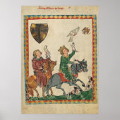 Codex Manesse - König Konrad der Junge ポスター (正面)