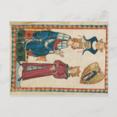 Codex Manesse - König Tyro von Schotten Postkarte ポストカード (正面)