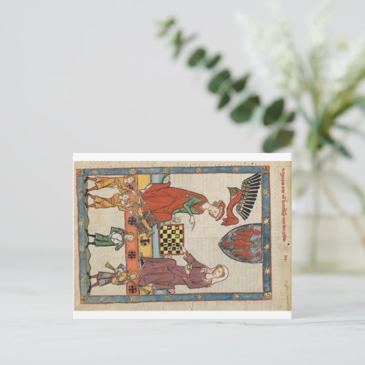 Codex Manesse - Markgraf Otto von Brandenburg Post ポストカード (スタンド正面)