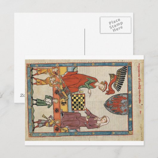 Codex Manesse - Markgraf Otto von Brandenburg Post ポストカード (正面/裏面)