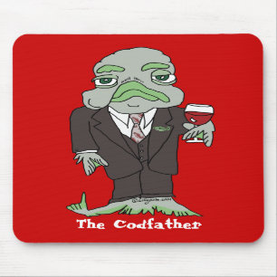 Codfatherのタラ魚のマウスパッド マウスパッド