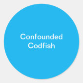 Codfishの汚れたシール ラウンドシール (正面)