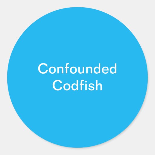 Codfishの汚れたシール ラウンドシール (正面)