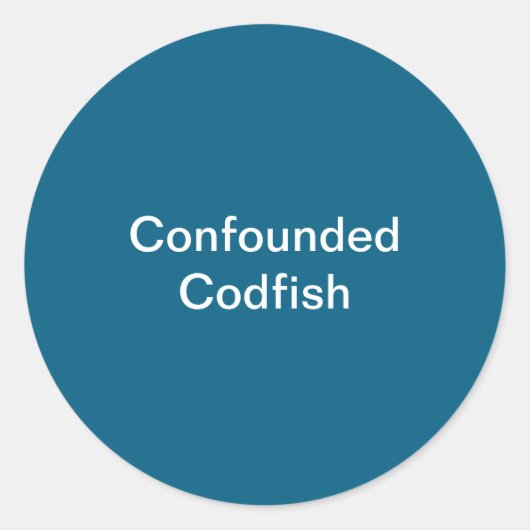 Codfishの汚れたシール ラウンドシール (正面)