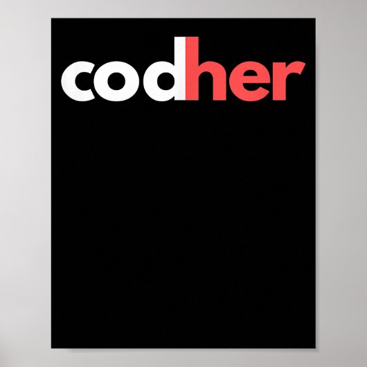 Codher Girl Programmer Women Stem Engineer愛好家 ポスター (正面)