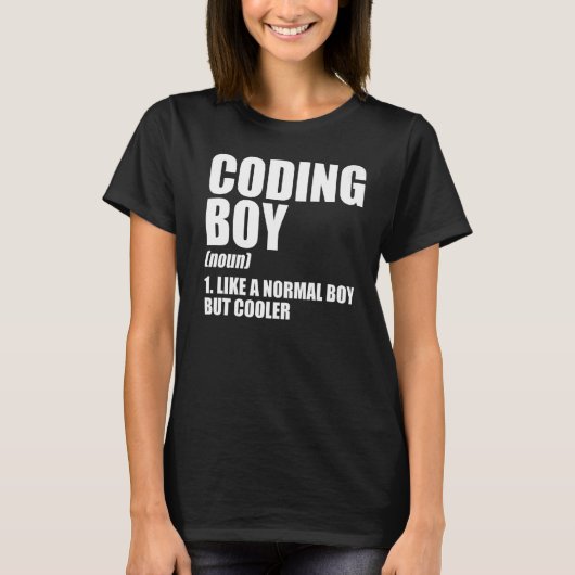 Coding Boy Definition名詞ソフトウェア開発者Prog Tシャツ (正面)