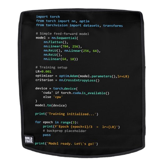 Coding Humor - Developer Logic and Tech Life バックパック (取り外し可フェース)