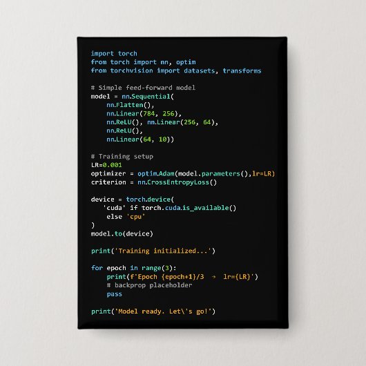 Coding Humor - Developer Logic and Tech Life 缶バッジ (正面)