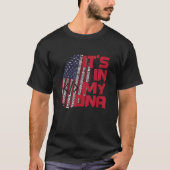 Coding In Dna Fingerprint American Patriot 4th of Tシャツ (正面)