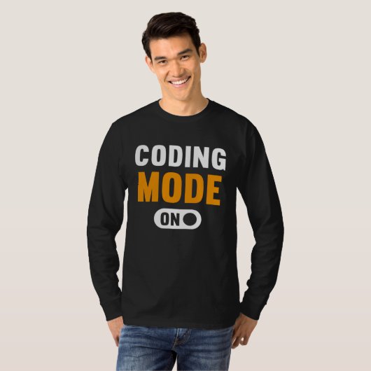 Coding Mode on Tシャツ (正面フル)