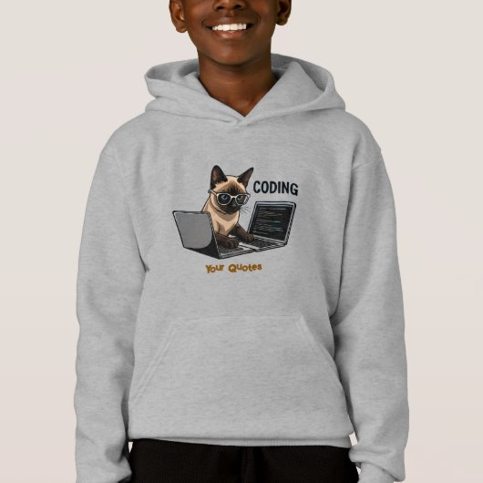 Coding Siamese Cat Cartoon (正面)