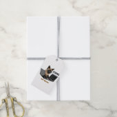 Coding Siamese Cat Cartoon ギフトタグ (より糸付き)