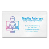 Coding | Software Engineer マグネット名刺 (正面)