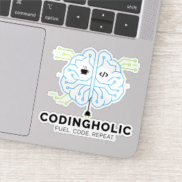 Codingholic Tech Brain Programmer  シール