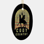 Codyの国ワイオミング セラミックオーナメント (右)