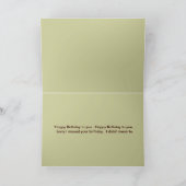 'Cody'グリーティングカードハッピーベルト誕生日! カード (内部)