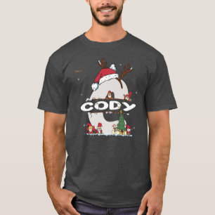 Cody Christmasw Codyクリスマスの名前おもしろい Tシャツ