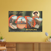 Cody, WyomingLarge Letter ScenesCody, WY キャンバスプリント (インサイチュ (リビング))