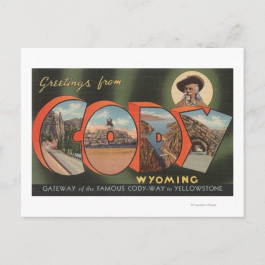 Cody, WyomingLarge Letter ScenesCody, WY ポストカード (正面)