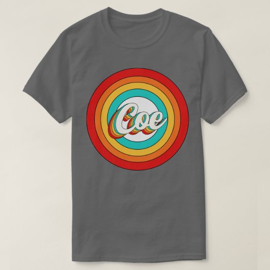 Coe NameシャツヴィンテージCoe Circle Tシャツ (デザイン正面)