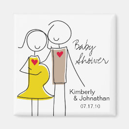 Coed Baby Shower Magnetの好意 マグネット
