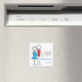 Coed Baby Shower Magnet、Boy マグネット (インサイチュ (食洗機))