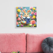 Coelho da páscoa fofinho  キャンバスプリント (インサイチュ (リビング))