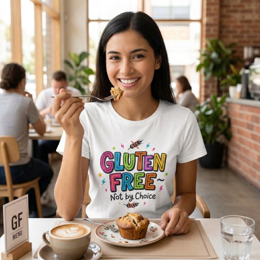 Coeliac Awareness Gluten Free Not By Choice Colour Tシャツ