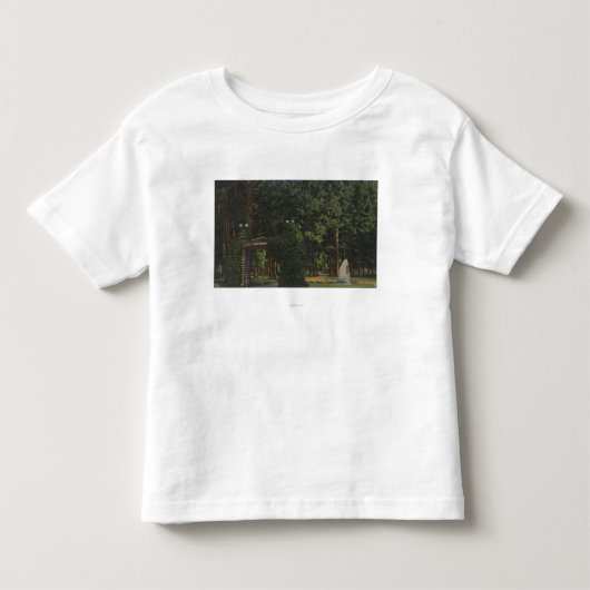 Coeurのd'Alene、ID -都市公園の眺め トドラーTシャツ (正面)