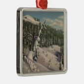 Coeurのd'Alene、ID - Coeurのd'Alene メタルオーナメント (右)