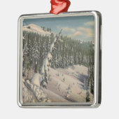 Coeurのd'Alene、ID - Coeurのd'Alene メタルオーナメント (左)