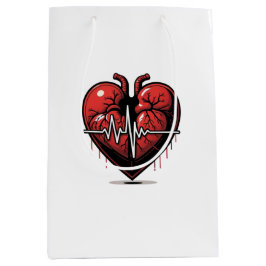 Cœur Anatomique avec Battement de Vie  ミディアムペーパーバッグ