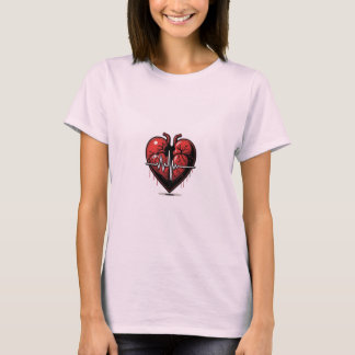 Cœur Anatomique avec Battement de Vie Tシャツ