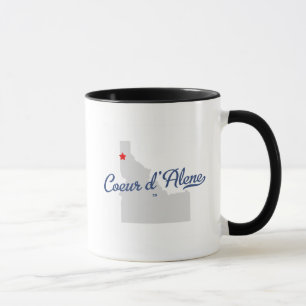 Coeur D'aleneアイダホIDのワイシャツ マグカップ