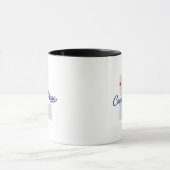 Coeur D'aleneアイダホIDのワイシャツ マグカップ (中央)