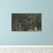 Coeur d'Alene, ID - View of City Park キャンバスプリント (インサイチュ (ウッドフロア))