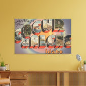 Coeur d'Alene, Idaho – 大文字場面 キャンバスプリント (インサイチュ (リビング))