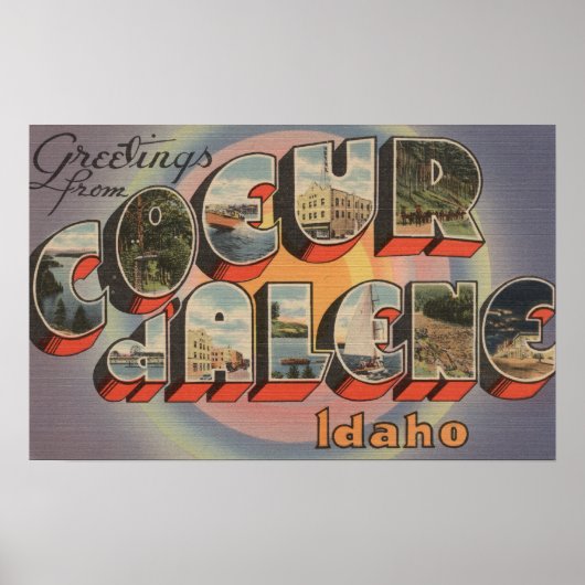 Coeur d'Alene, Idaho – 大文字場面 ポスター (正面)