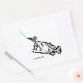 COEUR D'ALENE - ONE BAD BASS STRIKING ID PATRIOT スクエアシール (封筒)