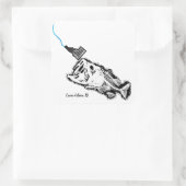 COEUR D'ALENE - ONE BAD BASS STRIKING ID PATRIOT スクエアシール (バッグ)