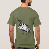 COEUR D'ALENE - ONE BAD BASS STRIKING ID PATRIOT Tシャツ (裏面)