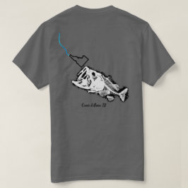 COEUR D'ALENE - ONE BAD BASS - STRIKING IDAHO Tシャツ