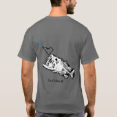 COEUR D'ALENE - ONE BAD BASS - STRIKING IDAHO Tシャツ (裏面)