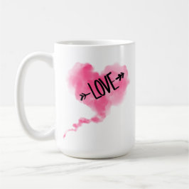 Cœur Nuage rose Tasse コーヒーマグカップ