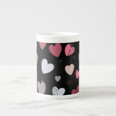 Cœurs 2 ボーンチャイナマグカップ (正面)