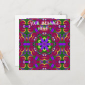 Cœurs kaléidoscope - Hearts painting kaleidoscope  カード (正面/裏面インサイチュ)